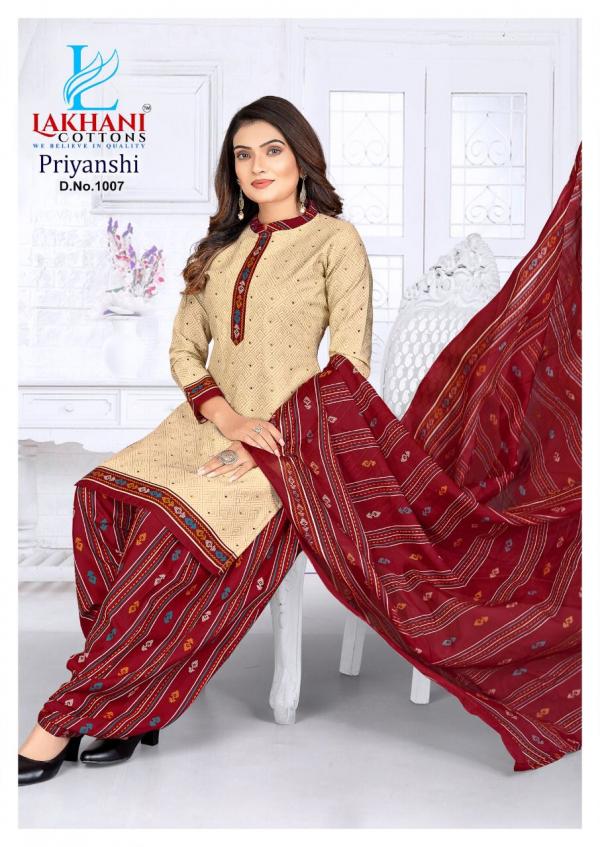 Lakhani Priyanshi Cotton Patiyala Dress Material